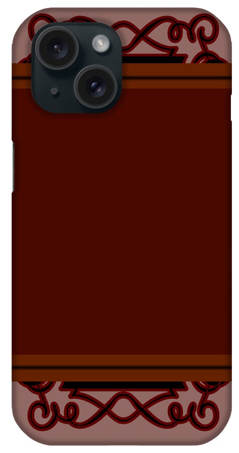 Brown iPhone Case featuring the digital art Brown Towel Design by Delynn Addams
