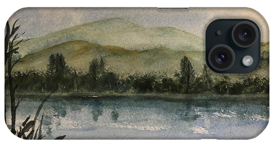 Bruinen iPhone Case featuring the painting Bruinen by Valerie Shaffer