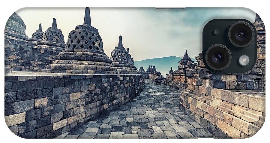Adventure iPhone Case featuring the photograph Buddhist Monument by Manjik Pictures