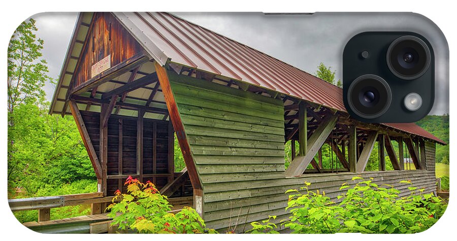 Bump Covered Bridge iPhone Case featuring the photograph Bump Covered Bridge by Juergen Roth