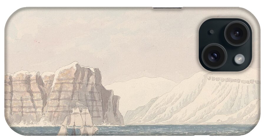19th Century iPhone Case featuring the drawing Burnett Inlet, Barrow Strait by Charles Hamilton Smith