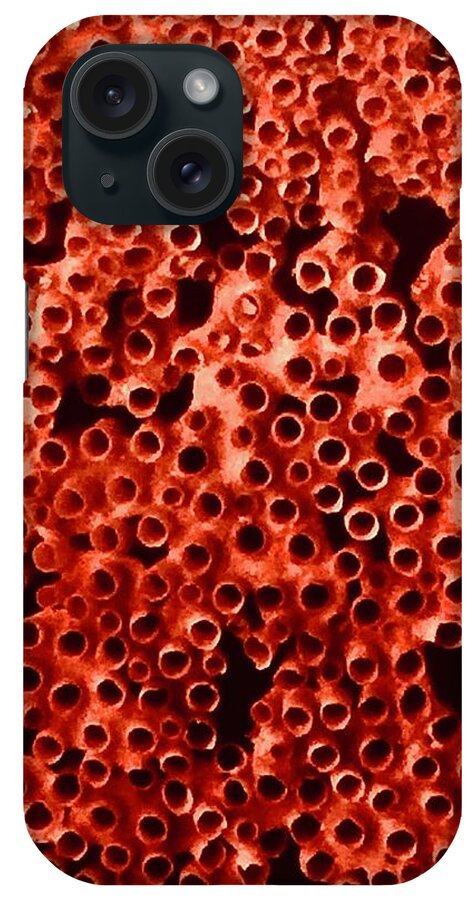 Red iPhone Case featuring the photograph Burst Bubbles by Kerry Obrist