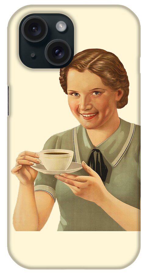 Coffee iPhone Case featuring the digital art But First Coffee by Madame Memento