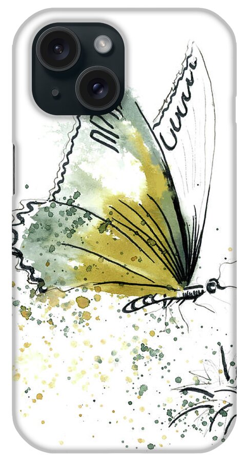Butterfly iPhone Case featuring the painting Butterfly by Paintis Passion