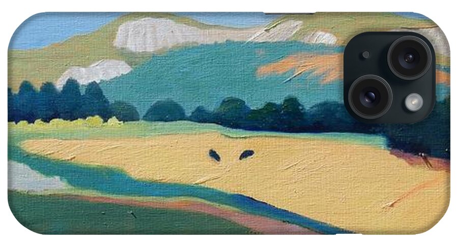 Northern California iPhone Case featuring the painting CA Rural by Gary Coleman