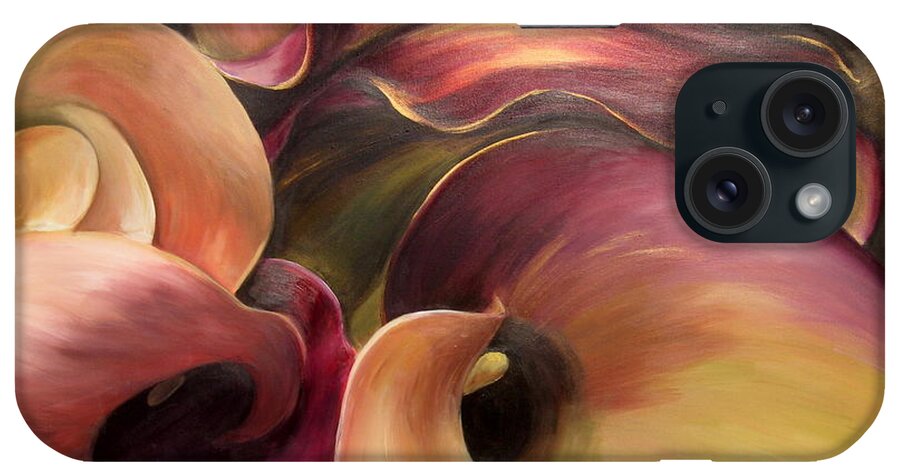 Flower iPhone Case featuring the painting Cala by Sheri Chakamian