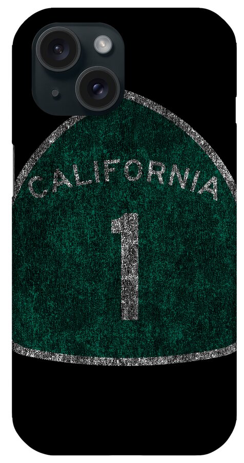 Funny iPhone Case featuring the digital art California 1 Pacific Coast Highway by Flippin Sweet Gear