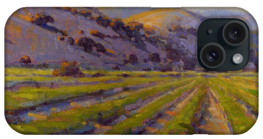 California iPhone Case featuring the painting California Gold by Konnie Kim