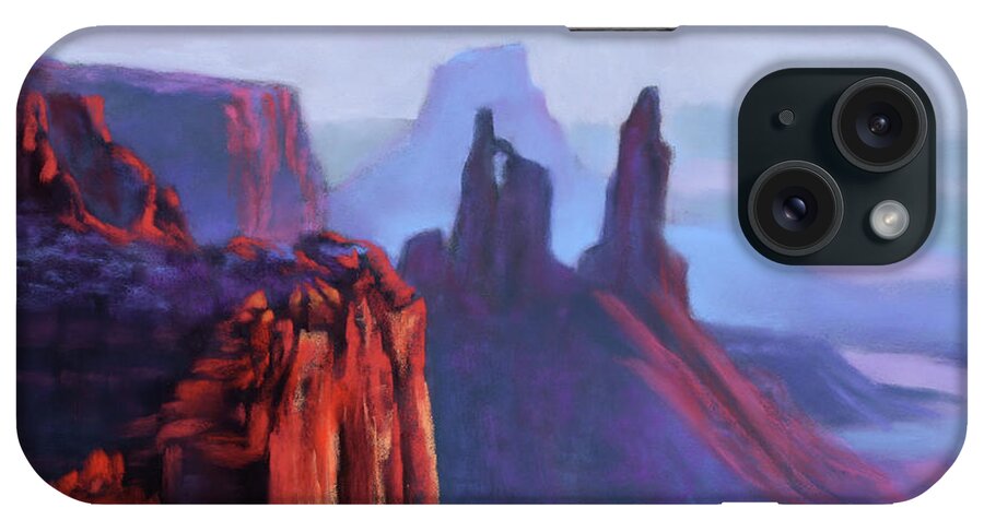 Western iPhone Case featuring the painting Call of the Canyon by Sandi Snead