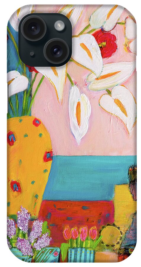 Calla Lily iPhone Case featuring the painting Calla Lilies by Haleh Mahbod