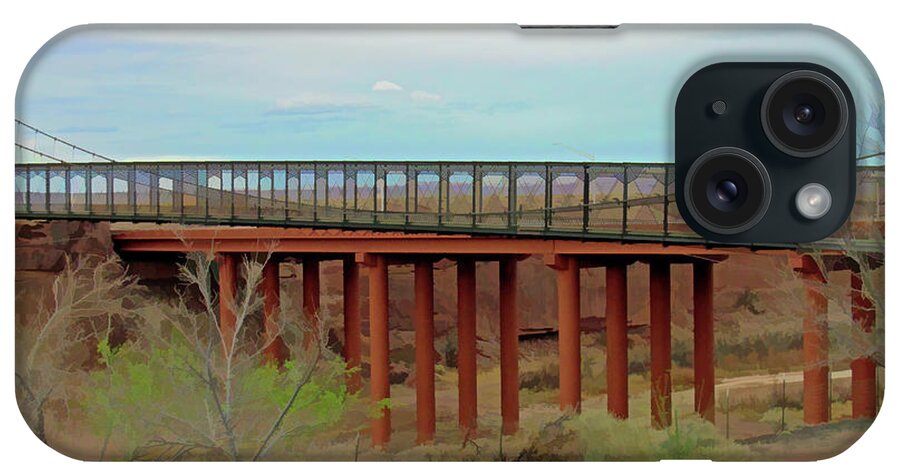 Bridge iPhone Case featuring the photograph Cameron Trading Post Bridge by Roberta Byram