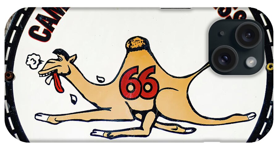 Campbell iPhone Case featuring the photograph Campbell 66 Express antique sign by Flees Photos