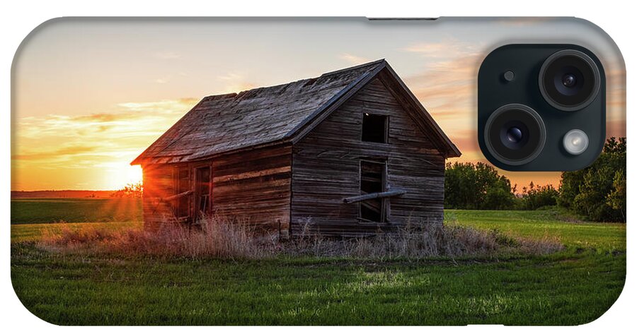 House iPhone Case featuring the photograph Canadian Homestead by Grant Twiss