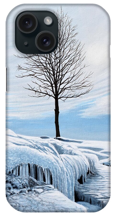 Frozen iPhone Case featuring the painting Canadian Perseverance by Kenneth M Kirsch