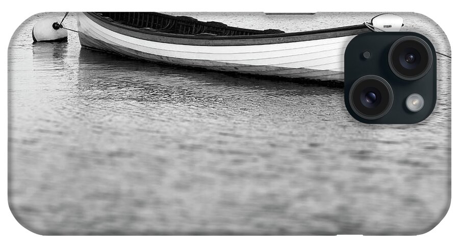 Canoe iPhone Case featuring the photograph Canoe in harbor by Tony Cordoza