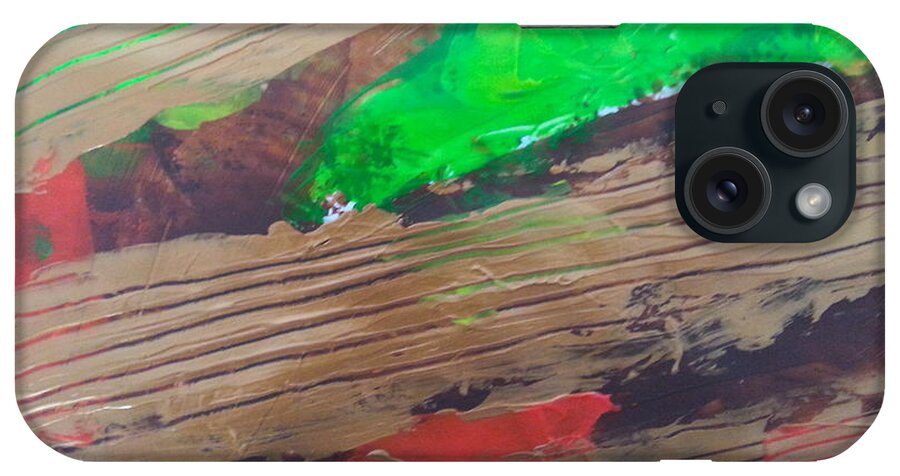  iPhone Case featuring the painting Caos69 open artwork by Giuseppe Monti