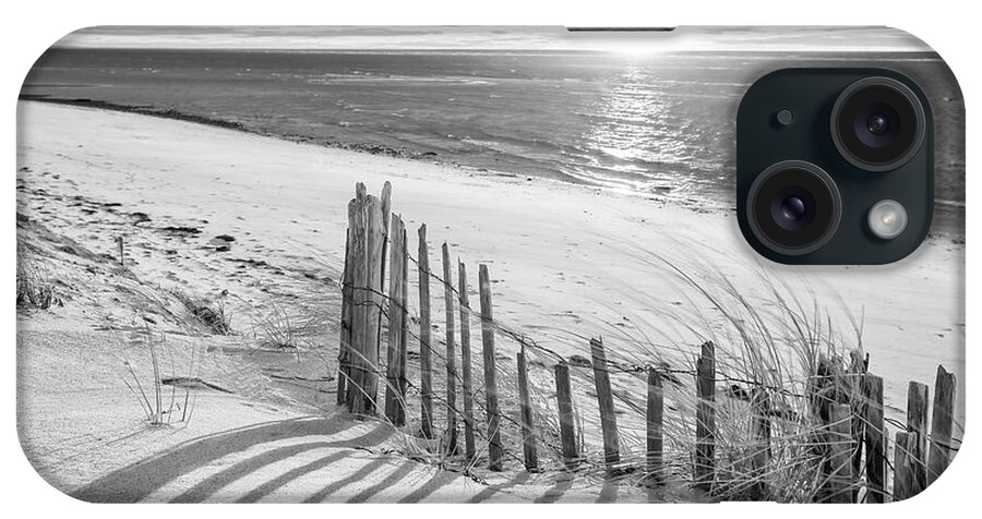 Cape Cod Beach Fence iPhone Case featuring the photograph Cape Cod Beach Fence by Darius Aniunas