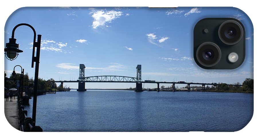 Wilmington iPhone Case featuring the photograph Cape Fear Memorial Bridge by Heather E Harman