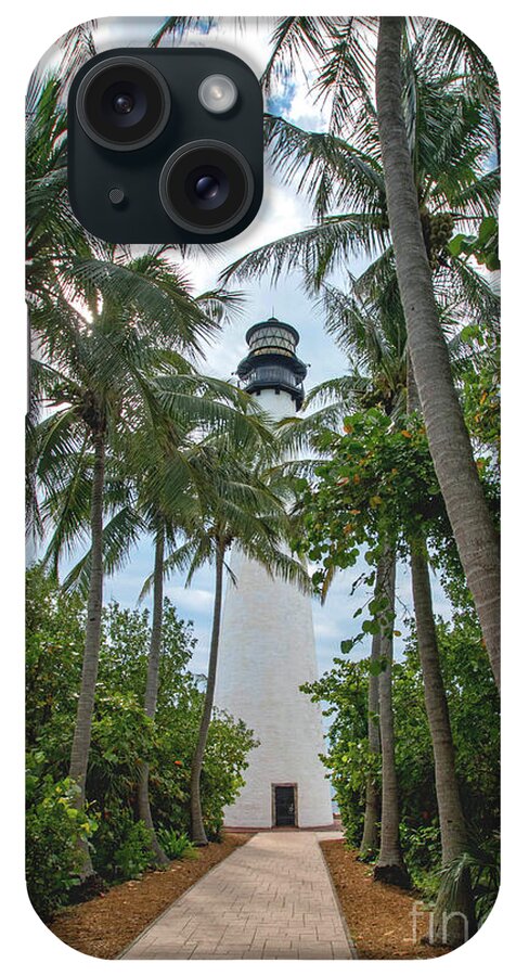Cape iPhone Case featuring the photograph Cape Florida Lighthouse on Key Biscayne by Beachtown Views
