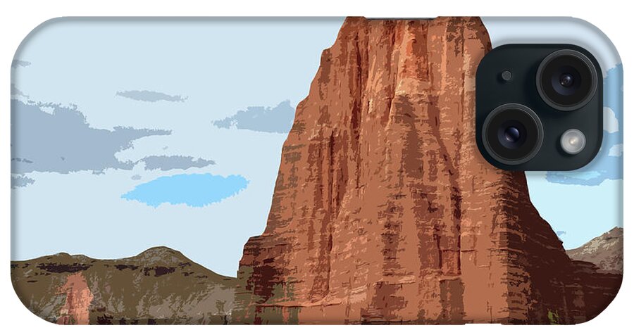 Capitol iPhone Case featuring the photograph Capitol Reef Temples Cutout Series by JustJeffAz Photography
