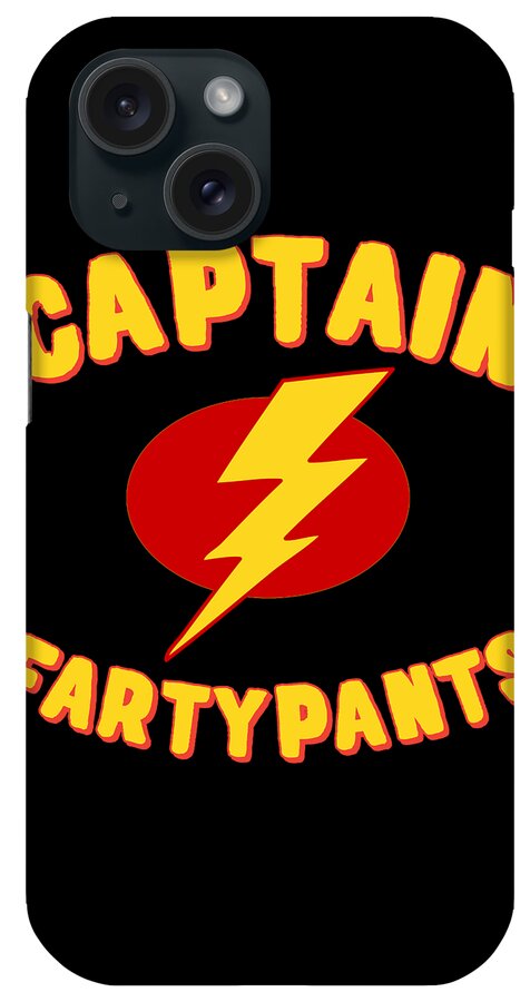 Christmas 2023 iPhone Case featuring the digital art Captain Fartypants Funny Fart by Flippin Sweet Gear