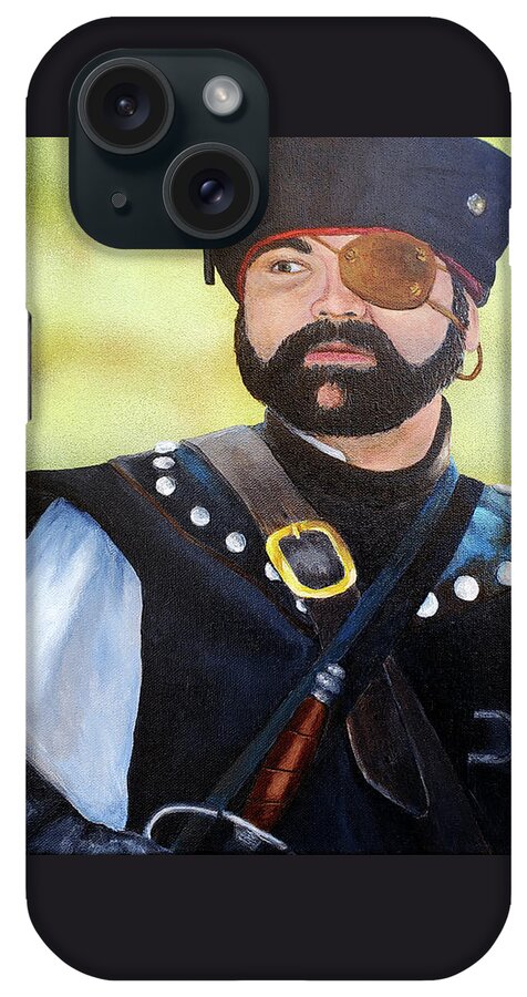 Swordsman iPhone Case featuring the painting Captain Petard by Annalisa Rivera-Franz