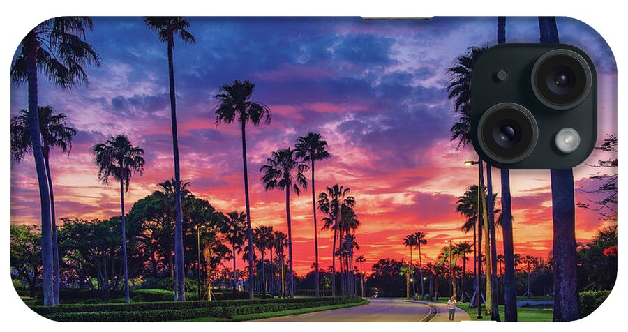 Gardens Parkway iPhone Case featuring the photograph Captivating View of Gardens Parkway, Palm Beach Gardens Florida by Kim Seng