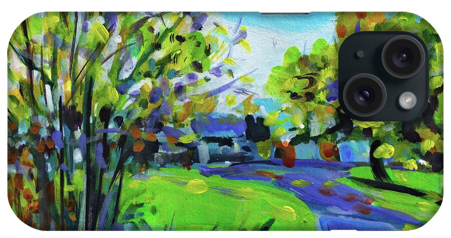 Landscape Painting iPhone Case featuring the painting Capturing The Spirit Of Change by Tanya Filichkin
