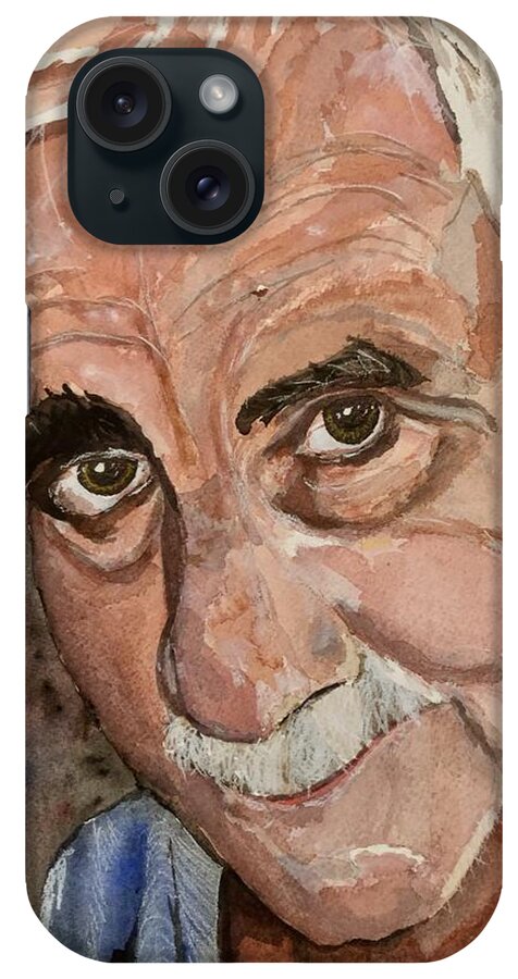 Eyes iPhone Case featuring the painting Caring Eyes by Bryan Brouwer