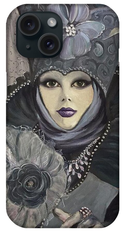 Carnaval iPhone Case featuring the painting Carnaval by Lana Sylber