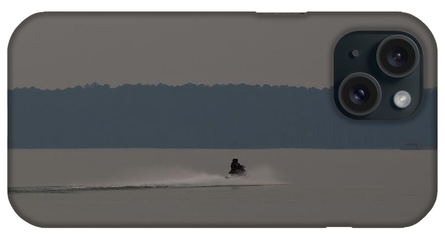 Jet Ski iPhone Case featuring the photograph Carolyn's Splash by Ed Williams