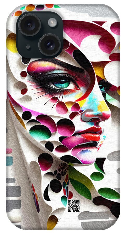 Portrait Artwork iPhone Case featuring the digital art Carved Dreams by Rafael Salazar
