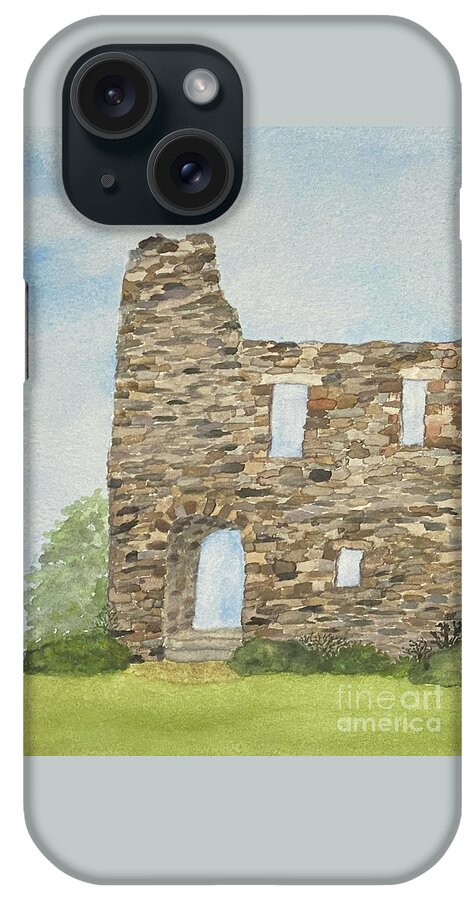 Castle Campbell iPhone Case featuring the painting Castle Campbell by Lisa Neuman