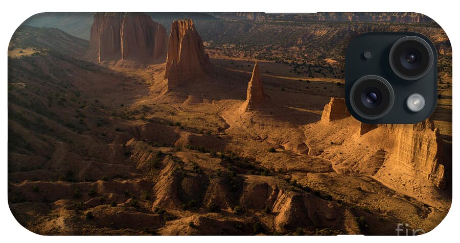 Cathedral Valley iPhone Case featuring the photograph Cathedral Valley Sunset by Keith Kapple