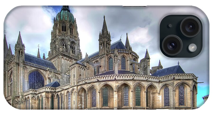 France iPhone Case featuring the photograph Cathedrale Notre Dame de Bayeux - France by Paolo Signorini