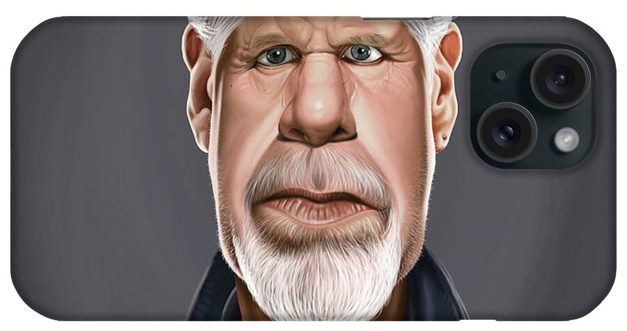 Illustration iPhone Case featuring the photograph Celebrity Sunday - Ron Perlman by Rob Snow
