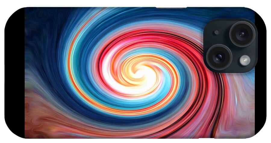 The Entranceway iPhone Case featuring the digital art Celestial Swirl by Ronald Mills