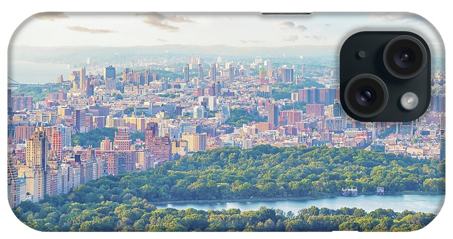Aerial iPhone Case featuring the photograph Central Park by Manjik Pictures