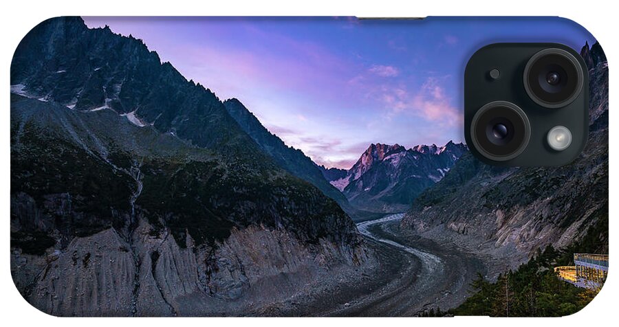 Chamonix iPhone Case featuring the photograph Chamonix - Mer de Glace aka the Sea of Ice glacier by Olivier Parent