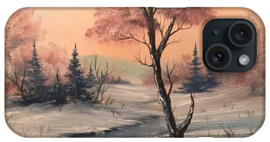  iPhone Case featuring the painting Change of seasons by Justin Wozniak