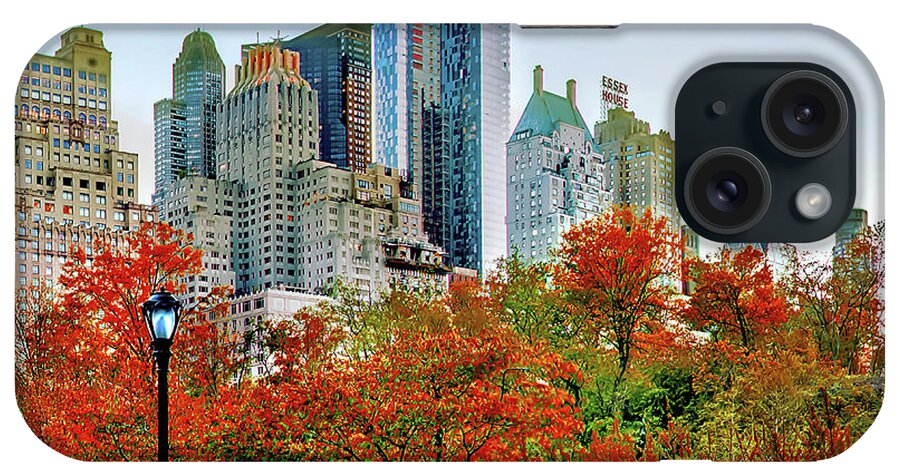 Central Park iPhone Case featuring the photograph Changing Of The Seasons Triptych_2 by Az Jackson