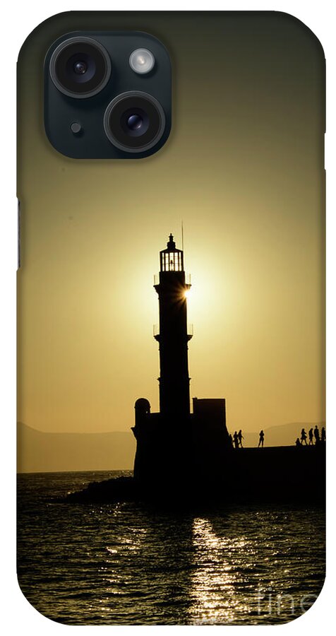 Chania iPhone Case featuring the photograph Chania Lighthouse by Patrick Nowotny