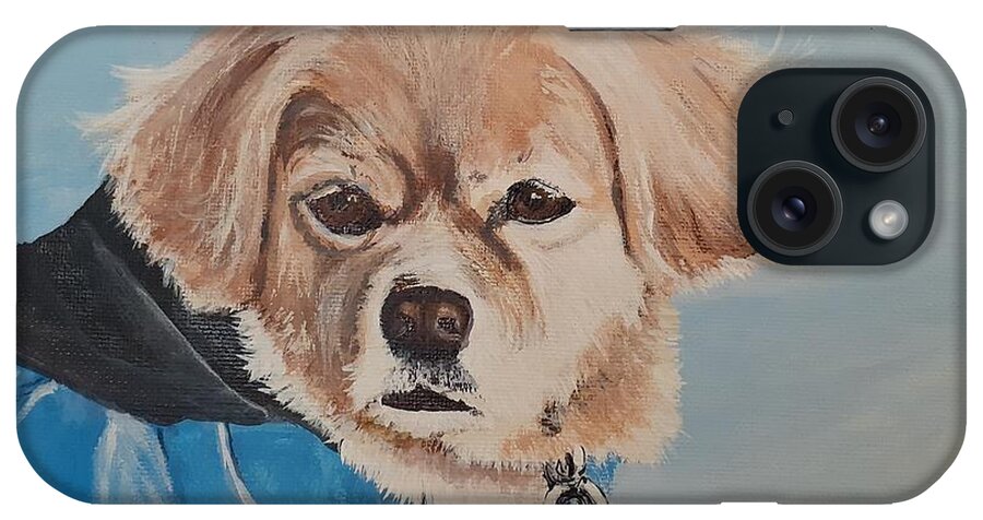 Pet iPhone Case featuring the painting Charlie by Betty-Anne McDonald