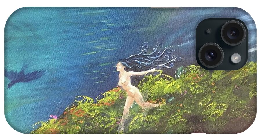 Masks iPhone Case featuring the painting Chase Your Vision by Sofanya White