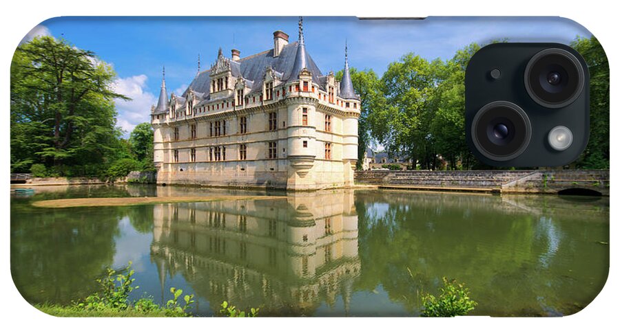 Castle iPhone Case featuring the photograph Chateau Azay-le-Rideau Reflection by Matthew DeGrushe