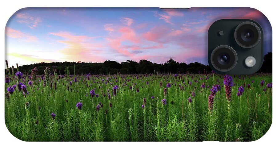 iPhone Case featuring the photograph Cherokee Prairie at Sunset by William Rainey