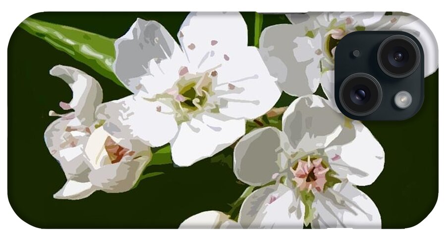 Blossom iPhone Case featuring the painting Cherry Blossom 1 by Judy Cuddehe