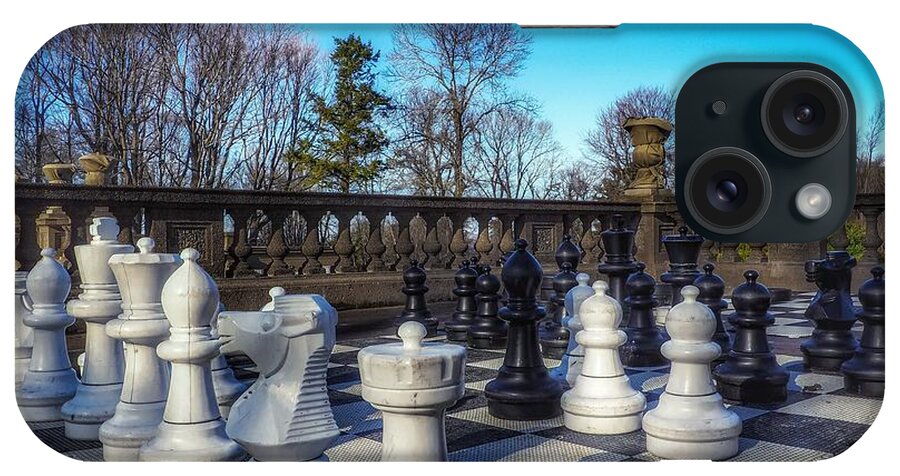 Chess iPhone Case featuring the photograph Chess on the Lawn by Mary Capriole
