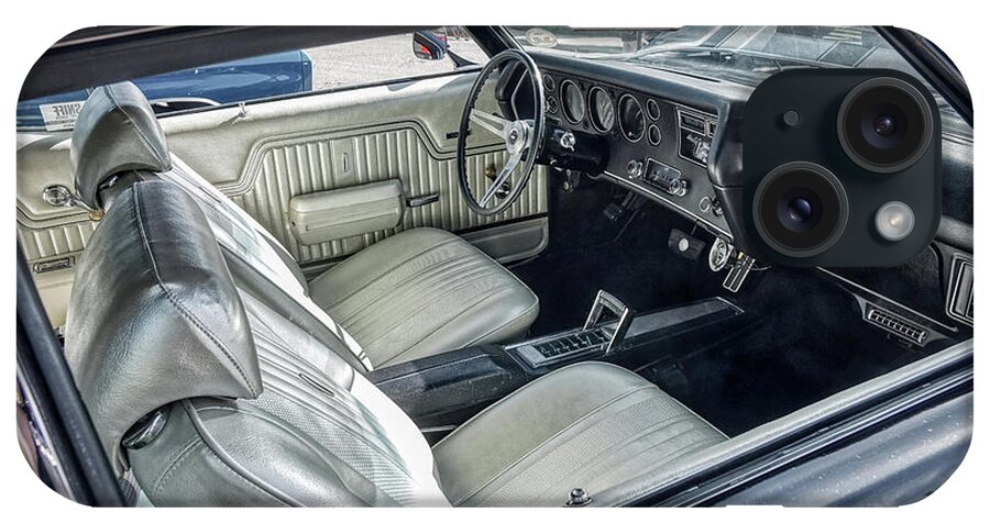 Chevelle Interior iPhone Case featuring the photograph Chevrolet Chevelle SS interior by Cathy Anderson