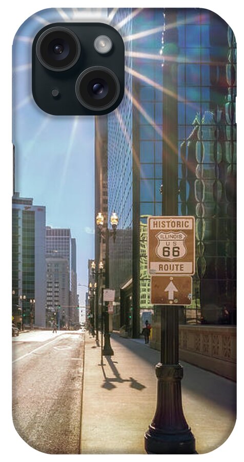 Route 66 iPhone Case featuring the photograph Chicago Route 66 - Jackson Boulevard by Susan Rissi Tregoning